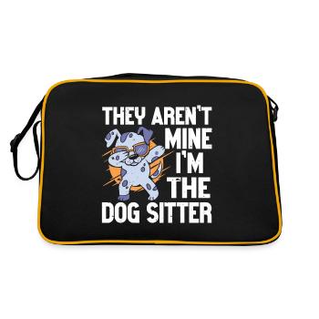 Dog Walker Professional Pet Sitter Dog Walking - Retro Bag - black/gold - Back