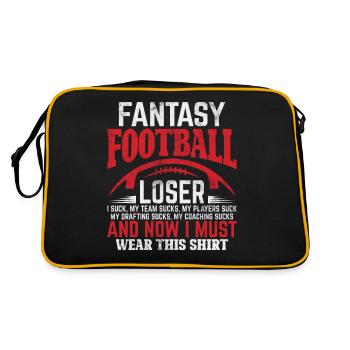 Fantasy Football Perdant Commissaire Drôle FFL - Sac Retro - noir/or - Dos