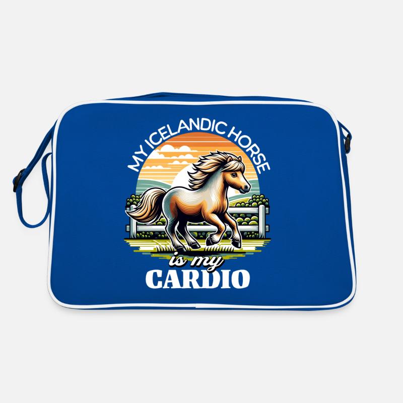 Isländer Pferd Islandpferd Retro Tasche