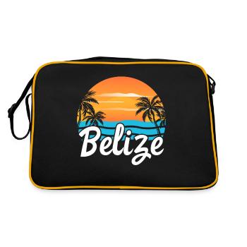 Belize Latino Belizean Belizean Maya Cadeau - Sac Retro - noir/or - Dos