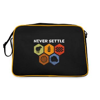 Brettspiel - Retro Tasche - Schwarz/Gold - Hinten