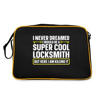Serrurier Crochetage Crocheteur - Sac Retro - noir/or - Dos