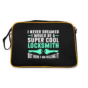 Serrurier Crochetage Crocheteur - Sac Retro - noir/or - Dos