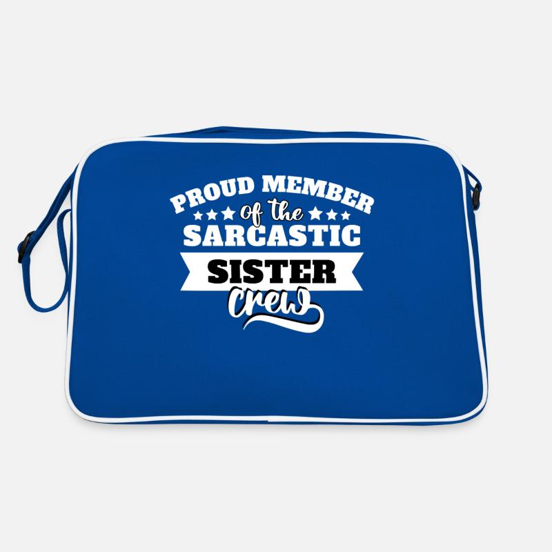 Schwester Sarkasmus Retro Tasche