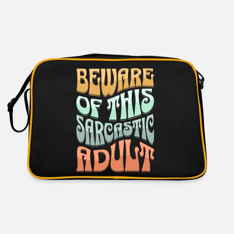 Sarcastic Adult Sarcasm Retro Bag