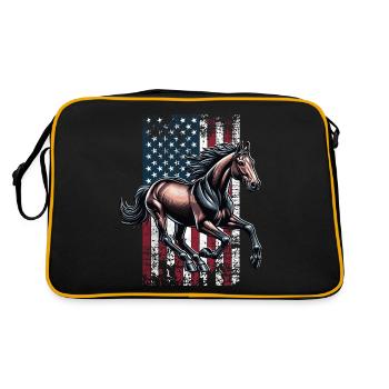 Irish Draught US Irish Draft Horse - Retro Bag - black/gold - Back
