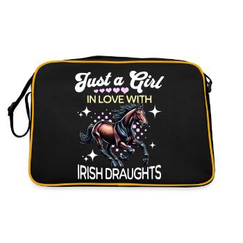 Cheval de trait irlandais fille de trait irlandais - Sac Retro - noir/or - Dos