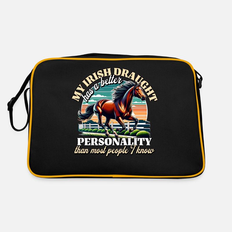 Irish Draft Horse Sayings Irish Draught Retro Bag