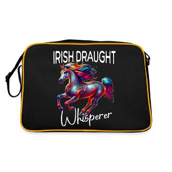 Irish Draft Horse Whisperer Horse - Retro Bag - black/gold - Back