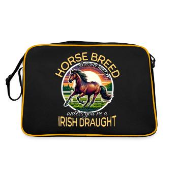 Cheval de trait irlandais de trait irlandais - Sac Retro - noir/or - Dos