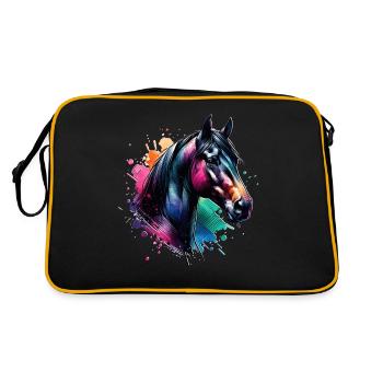 Cheval de trait irlandais motif cheval - Sac Retro - noir/or - Dos