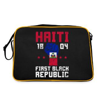 Haïti - Sac Retro - noir/or - Dos