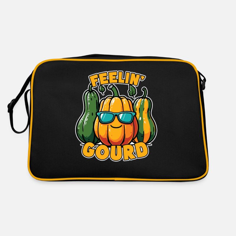 Feel Me Gourd - Funny Fall Outfit Retro Bag