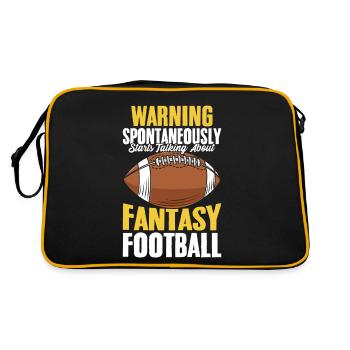 Fantasy Football Commissioner Funny FFL Commish - Retro Bag - black/gold - Back