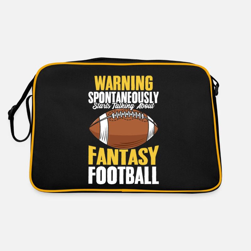 Fantasy Football Commissioner Funny FFL Commish Retro Bag