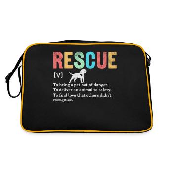 Mettre un animal de compagnie hors de danger Drôle Définition Animal - Sac Retro - noir/or - Dos