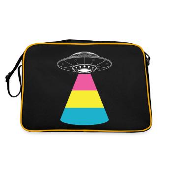 OVNI extraterrestre Galaxie extraterrestre Geschnek - Sac Retro - noir/or - Dos