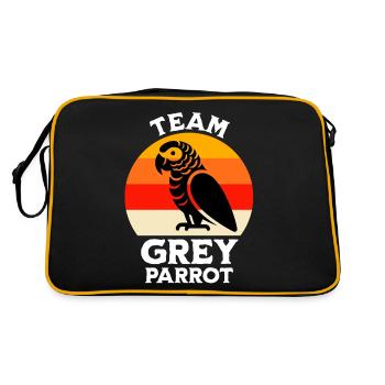 Team African Grey Parrot - Retro Bag - black/gold - Back