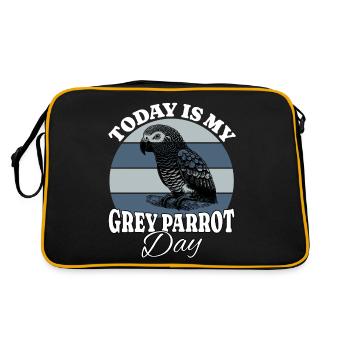 African grey parrot Grey Parrot - Retro Bag - black/gold - Back