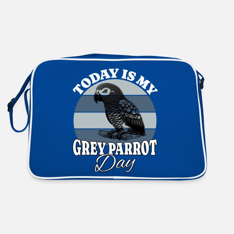 Graupapagei Grey Parrot Retro Tasche
