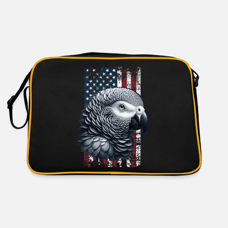 Perroquet gris US Graupapagei Sac Retro