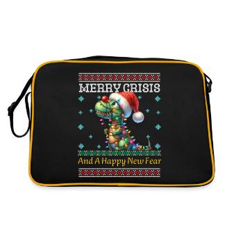 Dino Rudolph Joyeux Crise Noël Moche - Sac Retro - noir/or - Dos