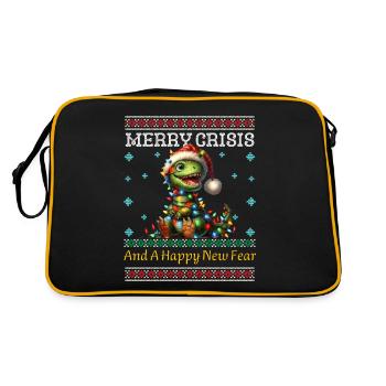 Dino Merry Crisis Weihnachten Noël laid - Sac Retro - noir/or - Dos