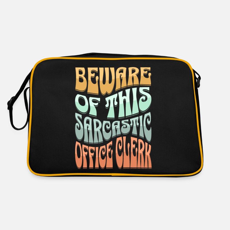 Sarcastic Office Worker Sarcasm Retro Bag