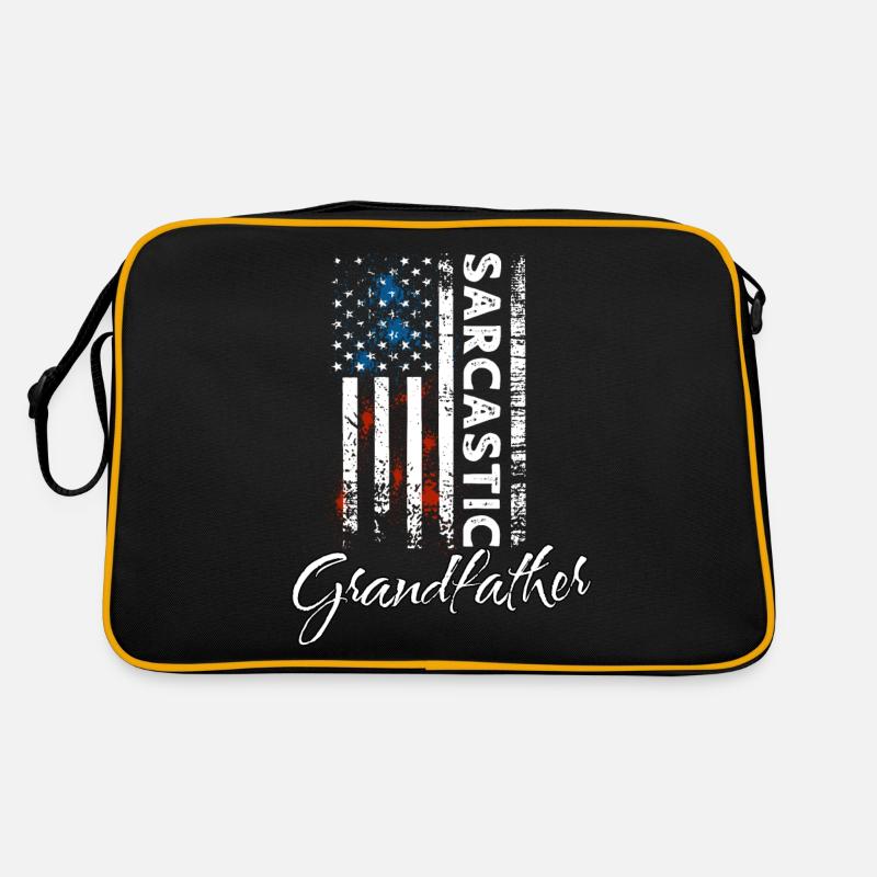 Sarcastic grandfather Retro Bag