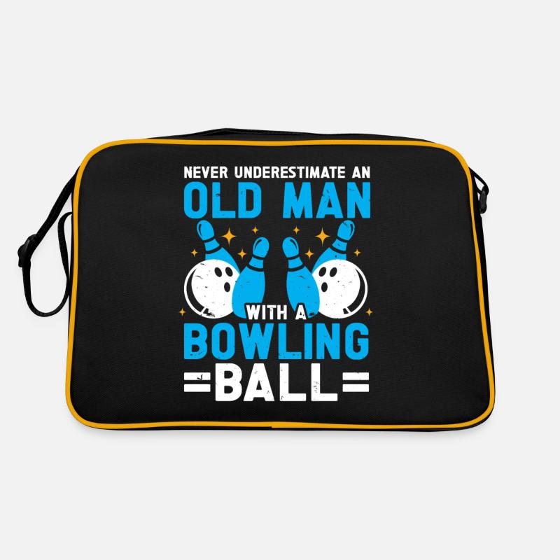 Bowling Ball Bowler Retro Bag