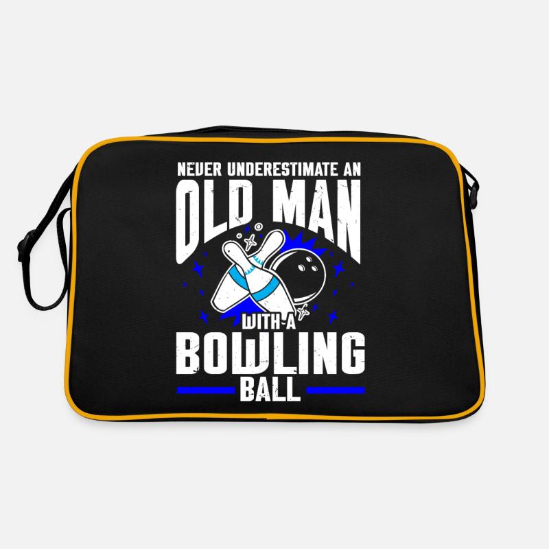 Bowling Ball Bowler Retro Bag