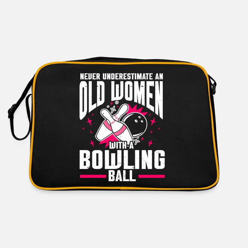 Bowling Ball Bowler Retro Bag