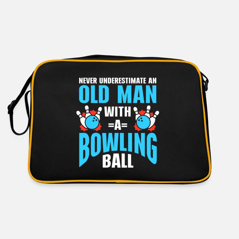 Bowling Ball Bowler Retro Bag