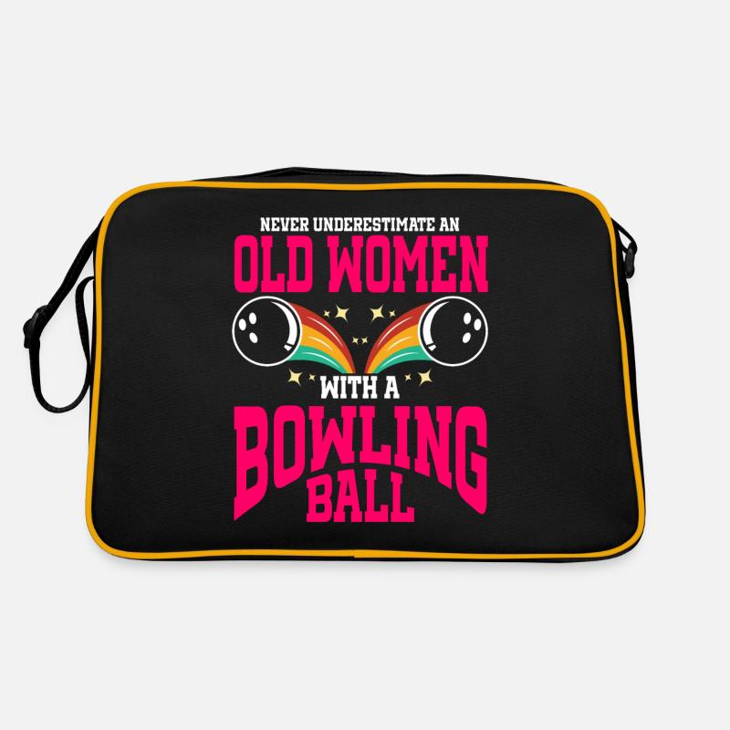 Bowling Ball Bowler Retro Bag