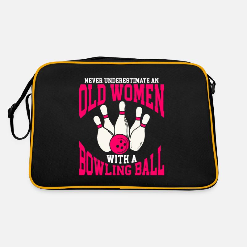 Bowling Ball Bowler Retro Bag