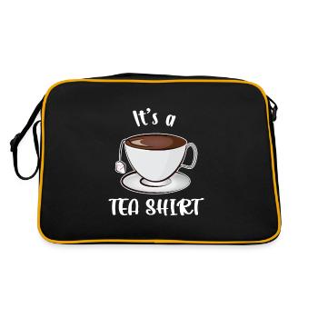 Es ist ein Tee-Shirt - Retro Tasche - Schwarz/Gold - Hinten