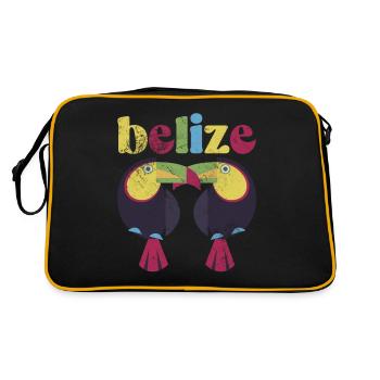 Belize - Sac Retro - noir/or - Dos