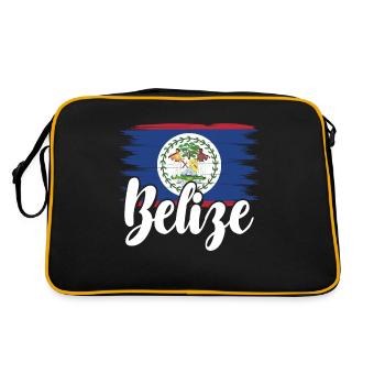 Belize Latino Belizean Belizean Maya Cadeau - Sac Retro - noir/or - Dos