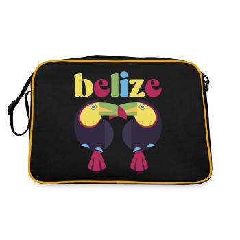 Belize Latino Belizean Belizean Maya Cadeau - Sac Retro - noir/or - Dos