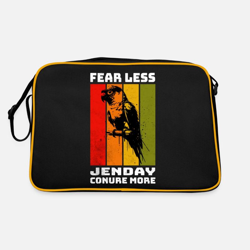 Jenday Conure Perruche à tête jaune Sac Retro