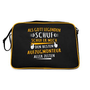 Monteur d’ascenseurs - Sac Retro - noir/or - Dos