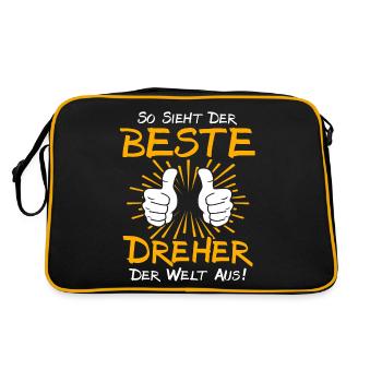 Idée cadeau Dreher - Sac Retro - noir/or - Dos