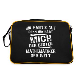 Mathematician - Retro Bag - black/gold - Back