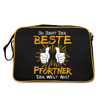 Gatekeeper Gift Idea - Retro Bag - black/gold - Back