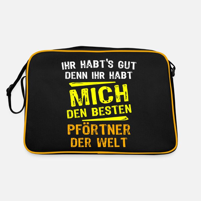 Pförtner Geschenk Retro Tasche