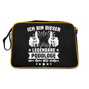 Podiatrist Legend - Retro Bag - black/gold - Back