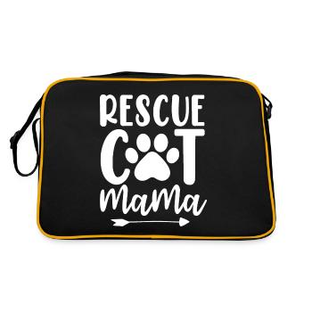 Chat de sauvetage Mama Refuge pour chat Refuge Maman Animal - Sac Retro - noir/or - Dos