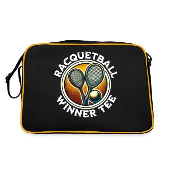 Racquetball Player - Retro Bag - black/gold - Back