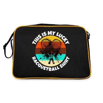 Racquetball - Retro Bag - black/gold - Back