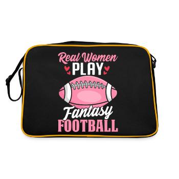 De vraies femmes jouent à Fantasy Football FFL Girls - Sac Retro - noir/or - Dos